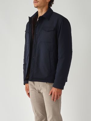 3. Chaqueta de hombre en tejido técnico Azul marino