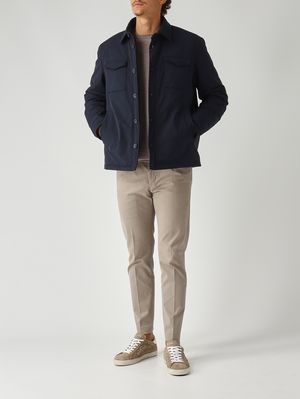 2. Chaqueta de hombre en tejido técnico Azul marino