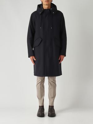 Herren Parka aus Wollmischung Dunkelblau Herno