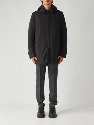 Men's down jacket in waterproof fabric Black Herno