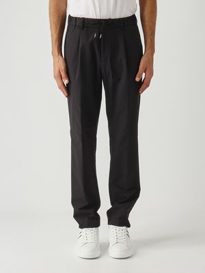 Herrenhose aus technischem Stoff Schwarz Herno