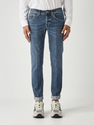 George men's jeans in stretch cotton Blue Denim Dondup