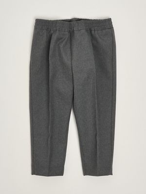 1. Neugeborenenhose aus Wolle Grau