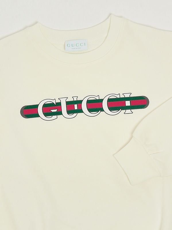 3. Sudadera de niño de algodón Blanco Gucci 793528xjgpj