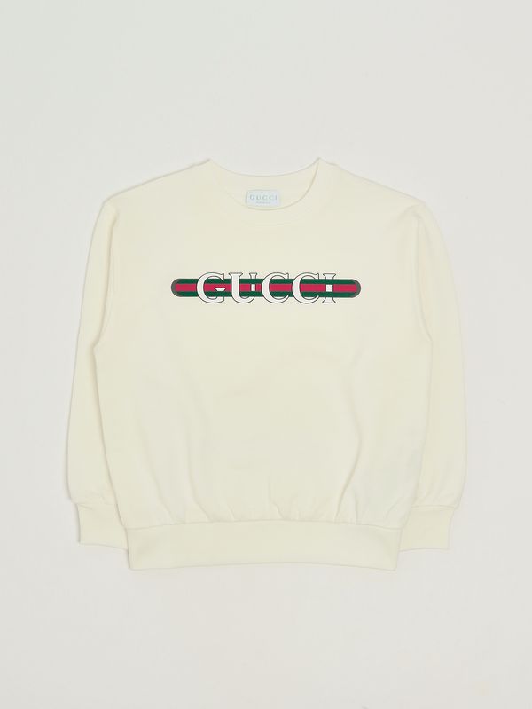 Sudadera de niño de algodón Blanco Gucci