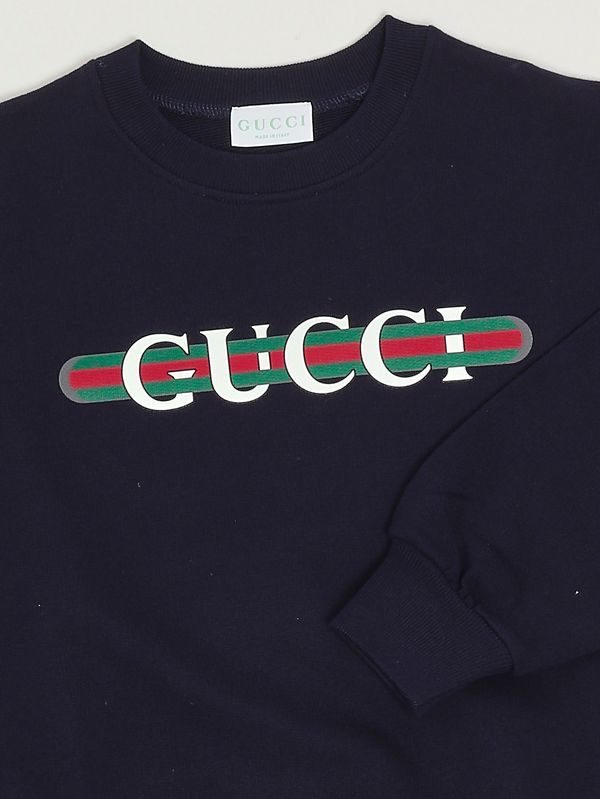 3. Sudadera de niño de algodón Azul Gucci 793528xjgpj
