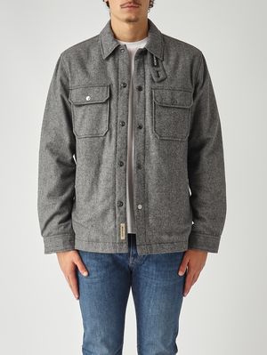 Herren-Overshirt Alaskan aus Wollmischung Grau Woolrich