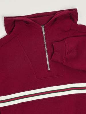 3. Boys' cotton sweatshirt Bordeaux