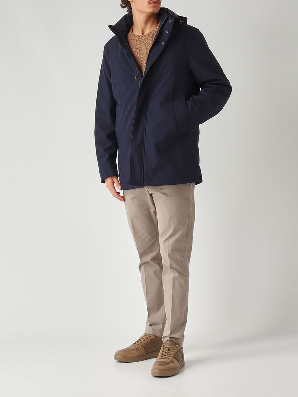 2. Parka homme en tissu softshell Bleu marine Woolrich cfwoou2017mrut3496