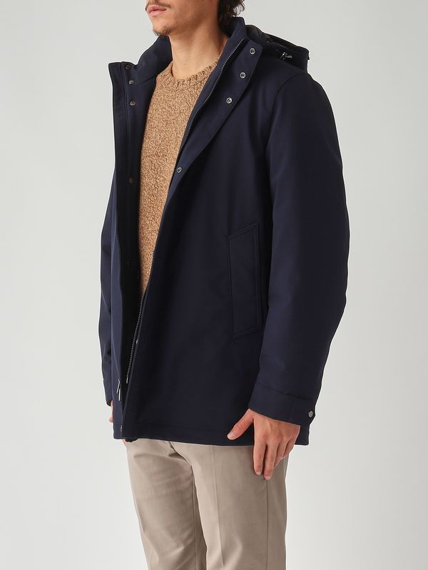 3. Parka homme en tissu softshell Bleu marine Woolrich cfwoou2017mrut3496