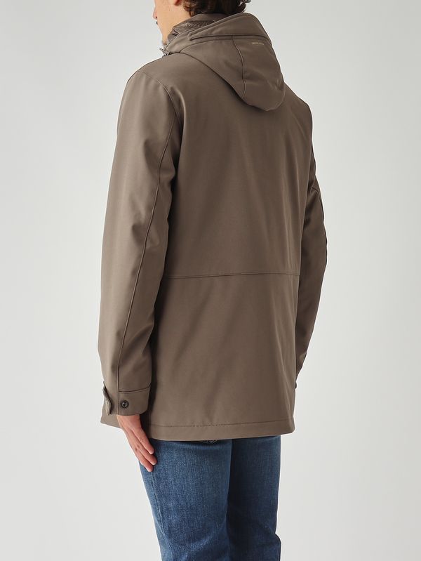 4. Parka homme en tissu softshell Tourterelle Woolrich cfwoou2017mrut3496