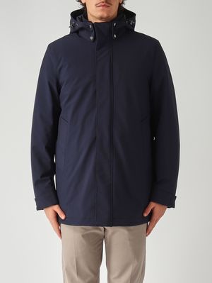 1. Parka homme en tissu softshell Bleu marine