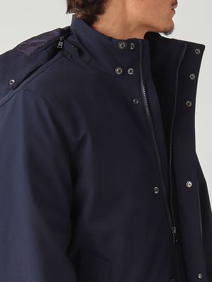 5. Parka homme en tissu softshell Bleu marine