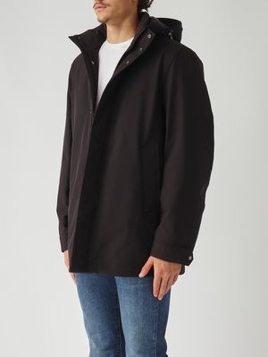 1. Parka homme en tissu softshell Noir