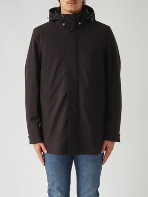 3. Parka homme en tissu softshell Noir