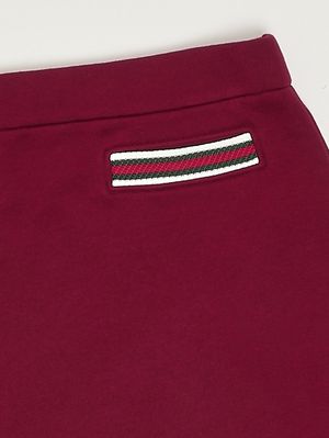3. Gonna bambina in cotone Bordeaux