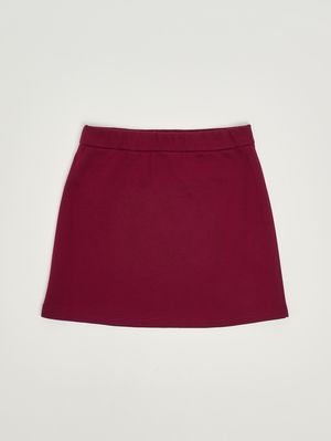 2. Gonna bambina in cotone Bordeaux