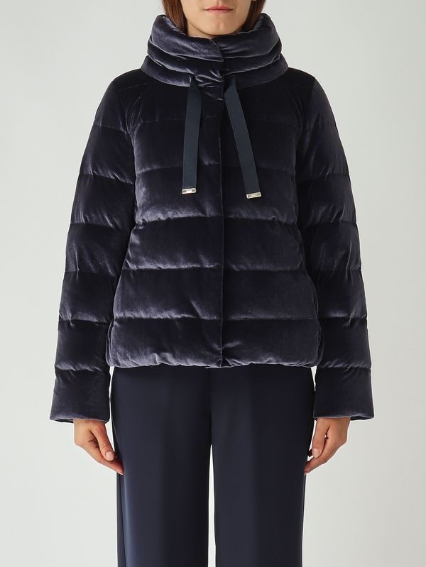 Jacket Navy Herno Faux Fur Pocket Puffer Jacket Herno Jacket With