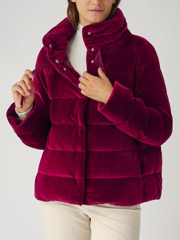 5. Plumífero de terciopelo para mujer Burdeos Herno pi002180d15020s