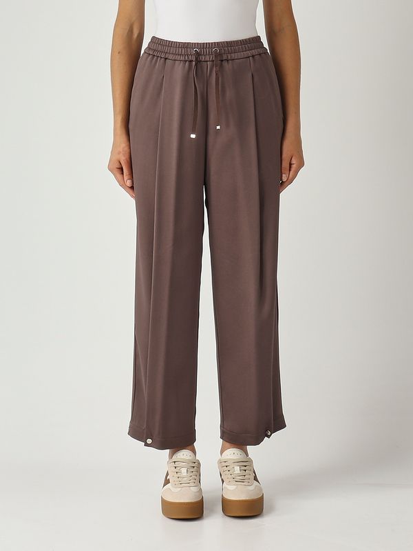 1. Pantalón de raso para mujer Chocolate negro Herno pt00038dr12727