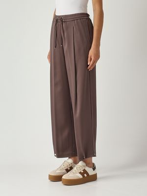 3. Pantalón de raso para mujer Chocolate negro