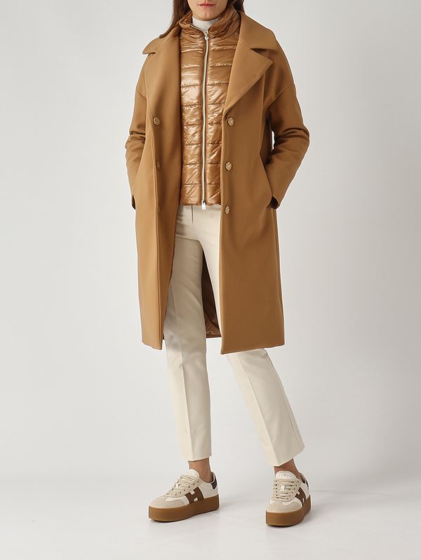Herno Women's twill coat - Camel | Caposerio.com