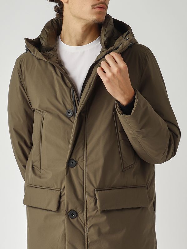 5. Parka uomo in Cloud Poly Militare Woolrich cfwoou2092mrut5182