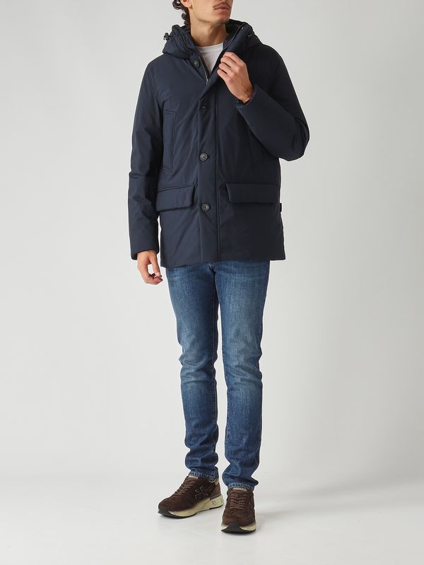 2. Parka uomo in Cloud Poly Navy Woolrich cfwoou2092mrut5182