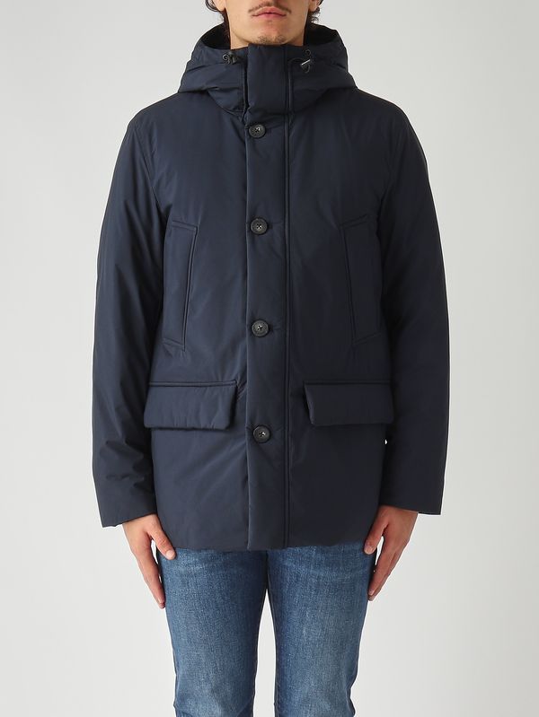 1. Parka uomo in Cloud Poly Navy Woolrich cfwoou2092mrut5182