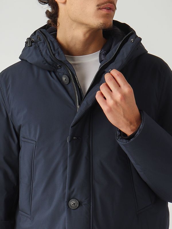 5. Parka uomo in Cloud Poly Navy Woolrich cfwoou2092mrut5182