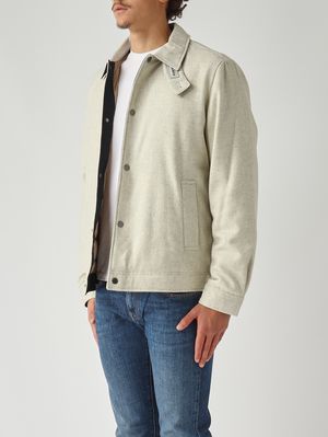 3. Keating recycled Italian wool blend jacket for men Milk