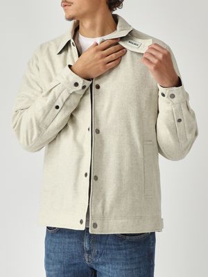 5. Keating recycled Italian wool blend jacket for men Milk