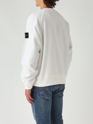 4. Sudadera de hombre de algodón orgánico afelpado Blanco