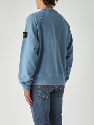 4. Sudadera de hombre de algodón orgánico afelpado Azul Acero