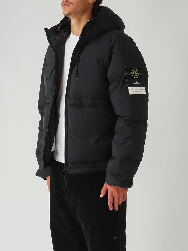 3. Men's ripstop nylon down jacket Black Stone Island k2s154100019s0182