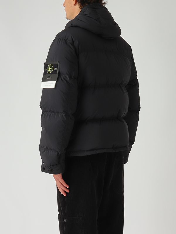 4. Men's ripstop nylon down jacket Black Stone Island k2s154100019s0182