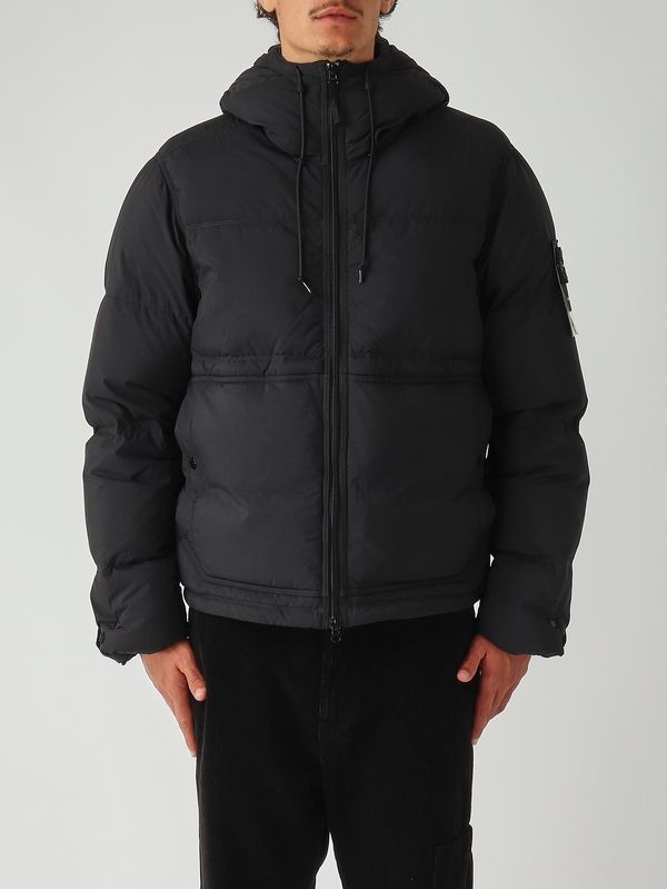 1. Men's ripstop nylon down jacket Black Stone Island k2s154100019s0182