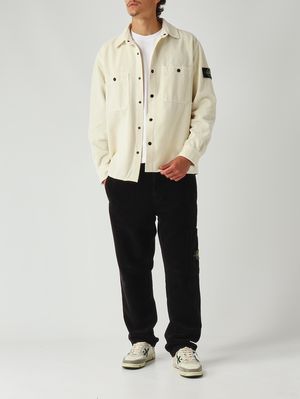 2. Men's overshirt in organic cotton Ivory