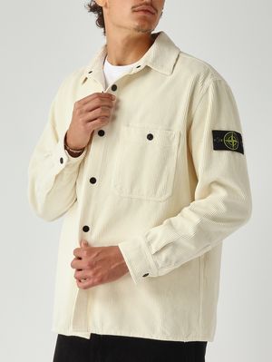 5. Men's overshirt in organic cotton Ivory