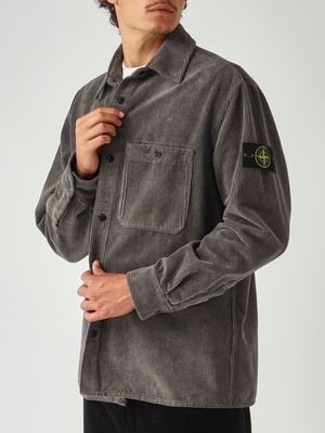 5. Men's overshirt in organic cotton Concrete