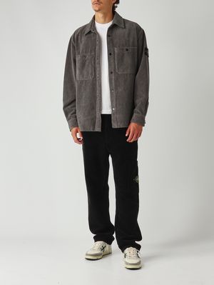 2. Men's overshirt in organic cotton Concrete