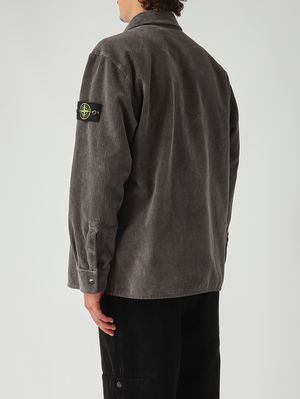 4. Men's overshirt in organic cotton Concrete