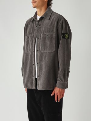 3. Men's overshirt in organic cotton Concrete