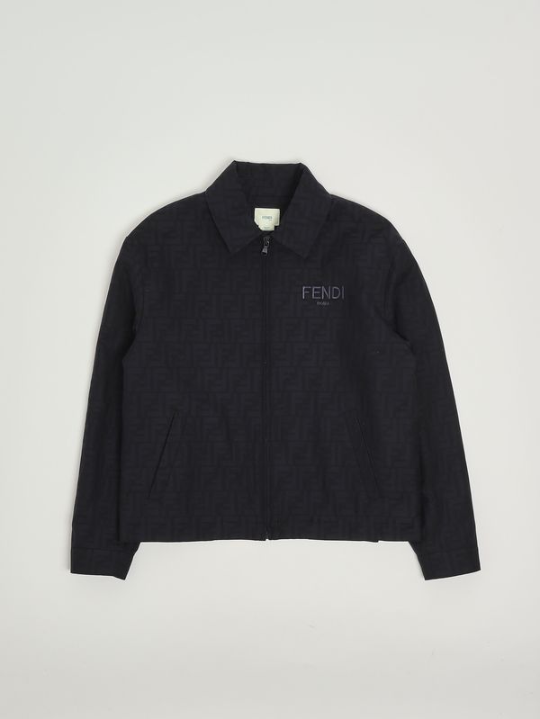 Fendi Boys' cotton jacket - Blue | Caposerio.com
