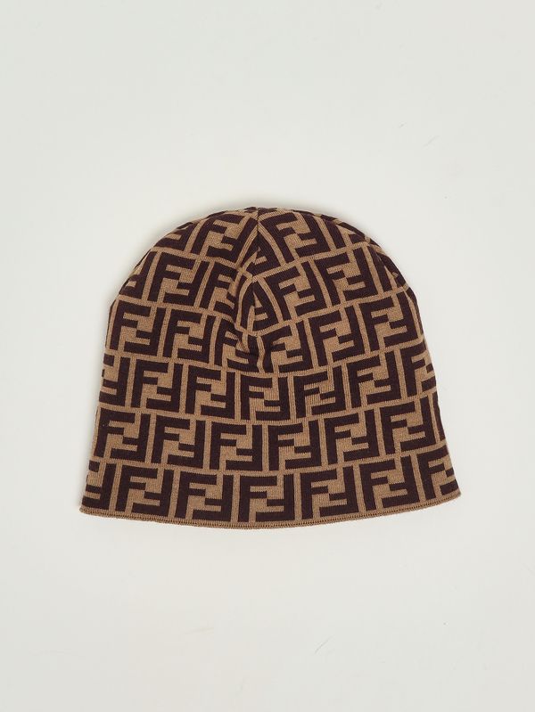 2. Cappello bambina in lana Beige-Noce Fendi jup038av78