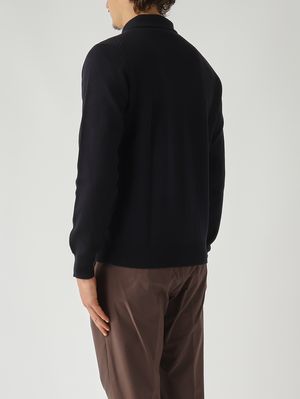 4. Cárdigan de lana para hombre Azul marino