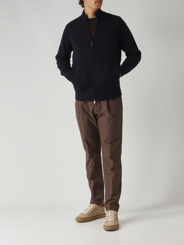 2. Cárdigan de hombre de merino royal Azul marino Filippo de Laurentiis fz3mltwmr