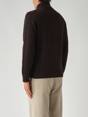 4. Cárdigan de hombre de merino royal Moreno