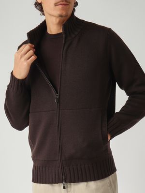 5. Cárdigan de hombre de merino royal Moreno