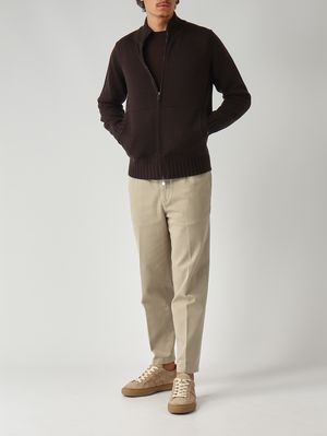 2. Cárdigan de hombre de merino royal Moreno
